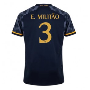 Real Madrid Eder Militao #3 Replika Udebanetrøje 2023-24 Kortærmet